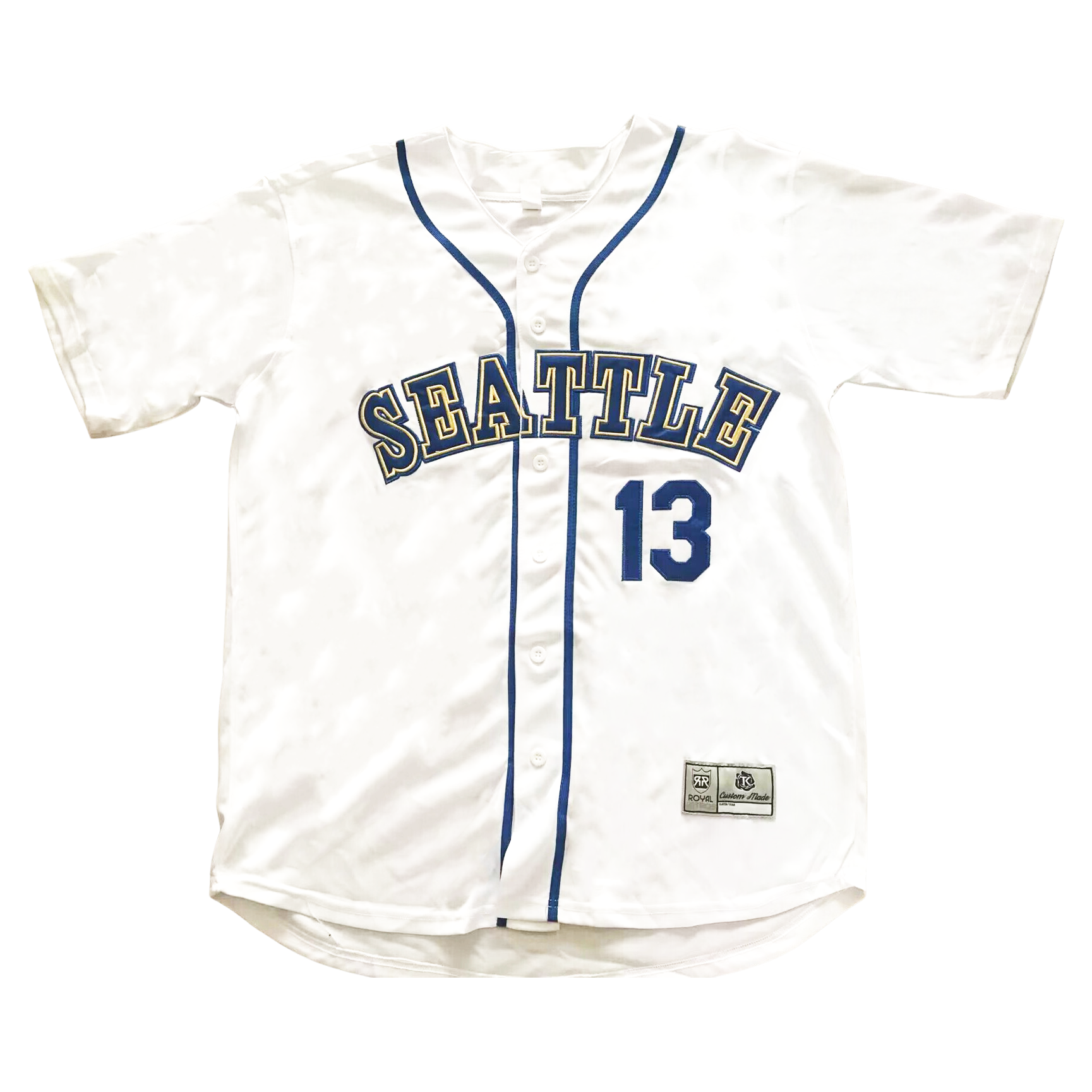 Seattle Steelheads NLB Jersey - Cream - 3XL - Royal Retros