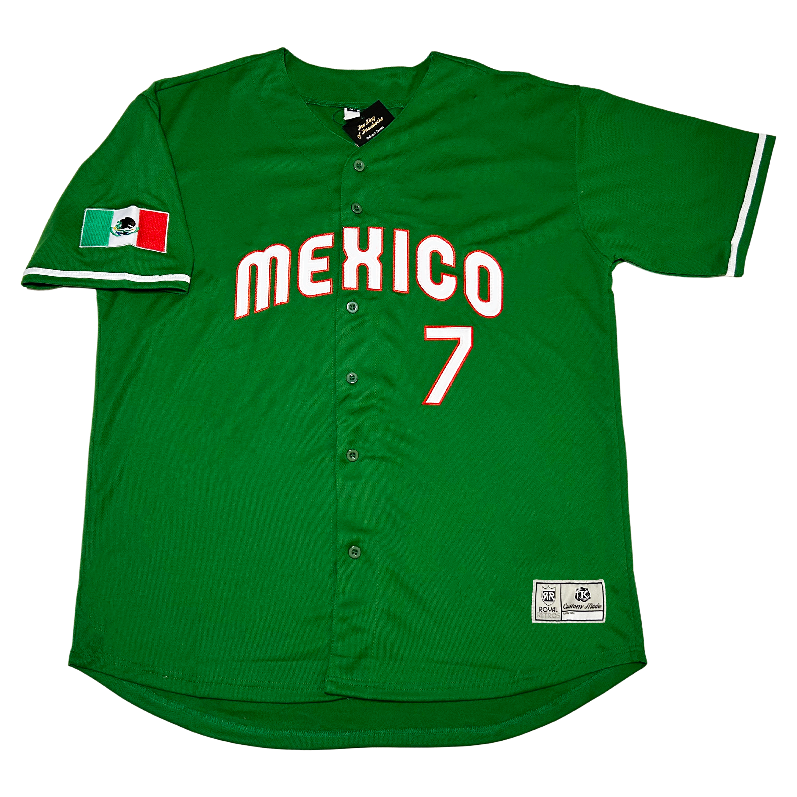 Russell Athletic Little League World Series Baseball Jersey Green Mexico  Size M