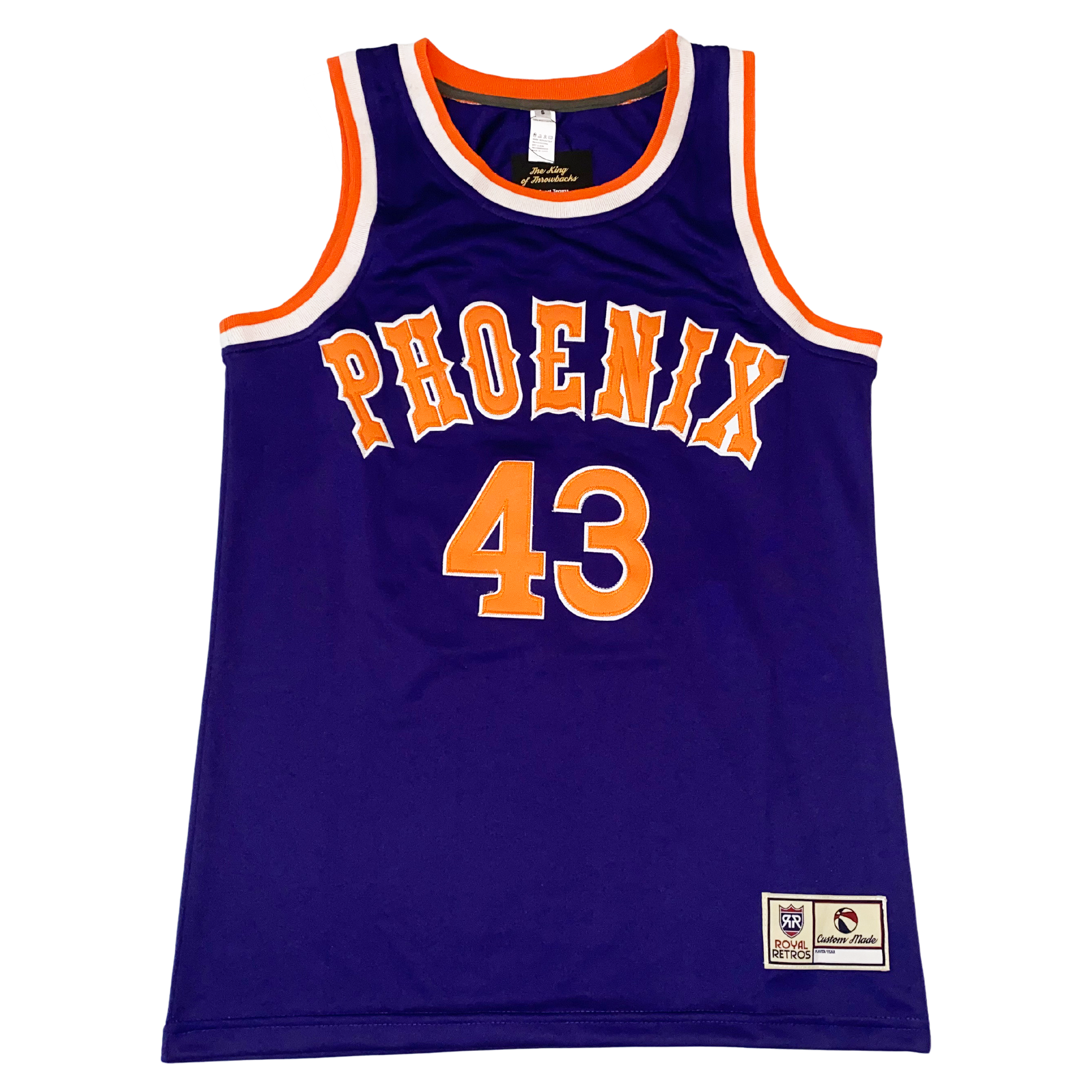 PHOENIX SUNS 1980's Throwback NBA Home Jersey Customized Any Name &  Number(s) - Custom Throwback Jerseys