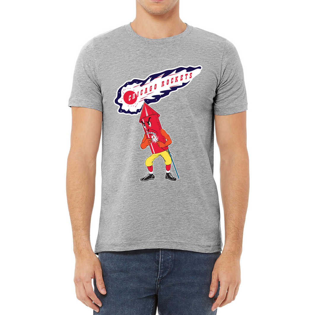 Chicago, Men's Fitted T-Shirt – Bread Rocket Merch