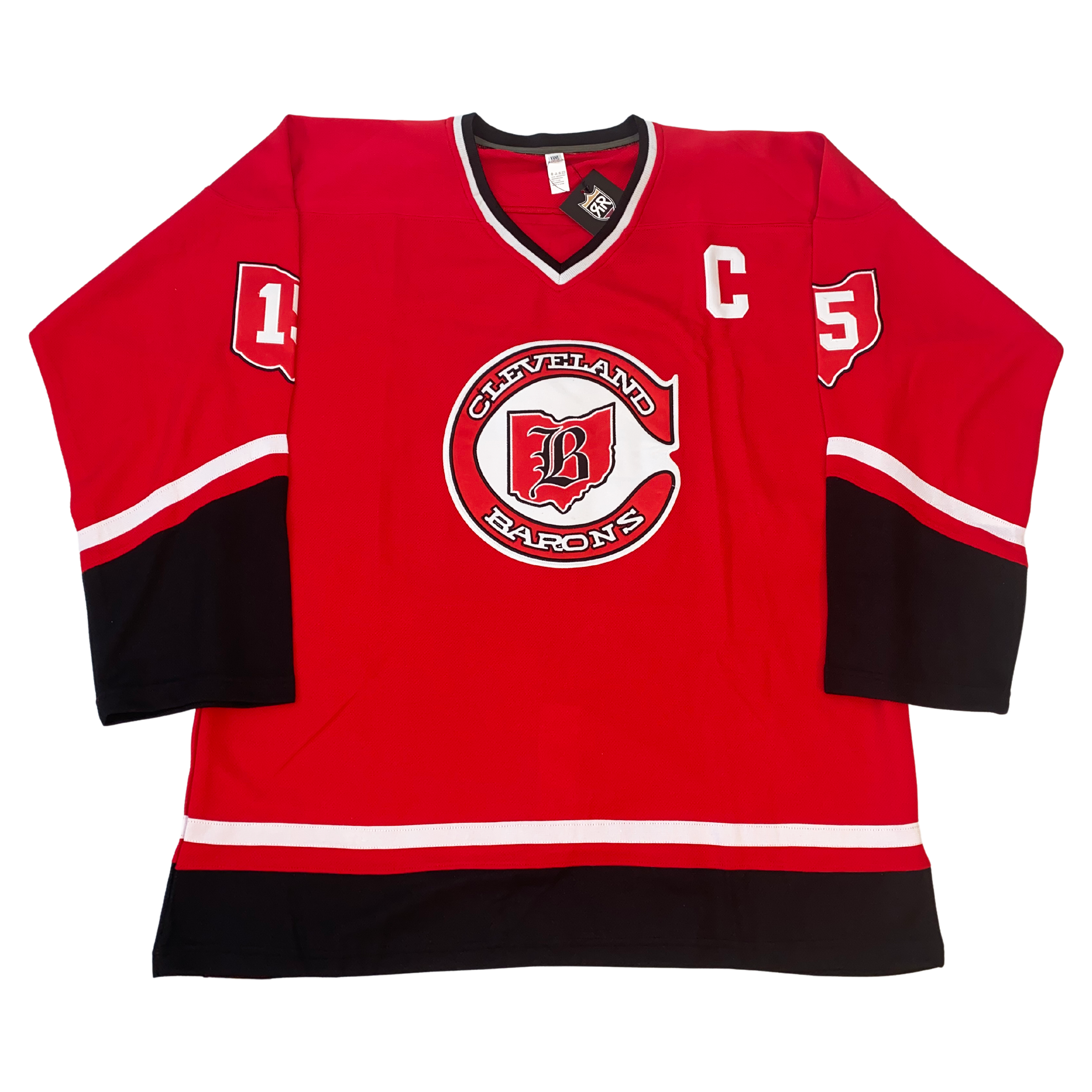 SP, Shirts, Nwt Ahl Sp Pro Cleveland Barons Embroidered Patches Mens  Hockey Jersey 52