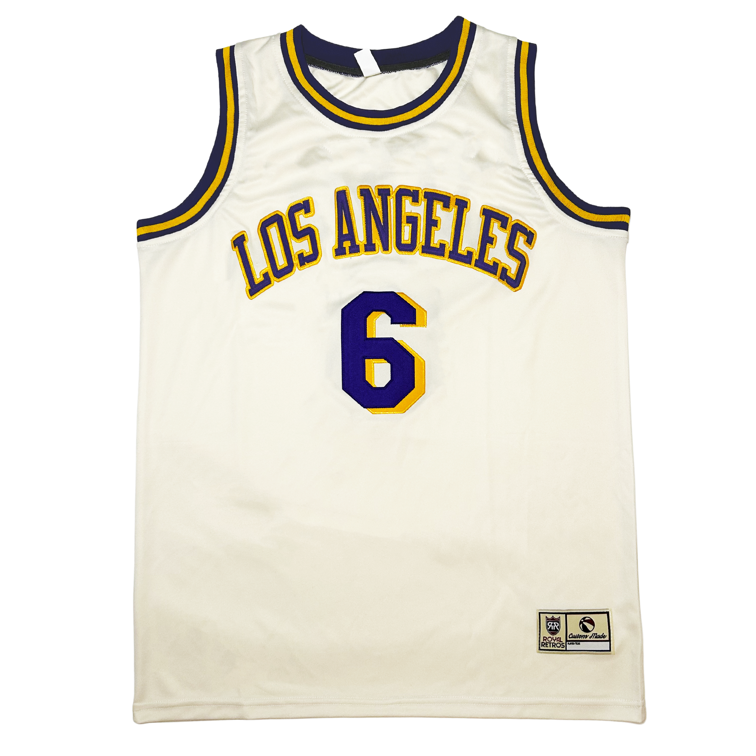 Los Angeles Cream Collection Basketball Jersey – Royal Retros