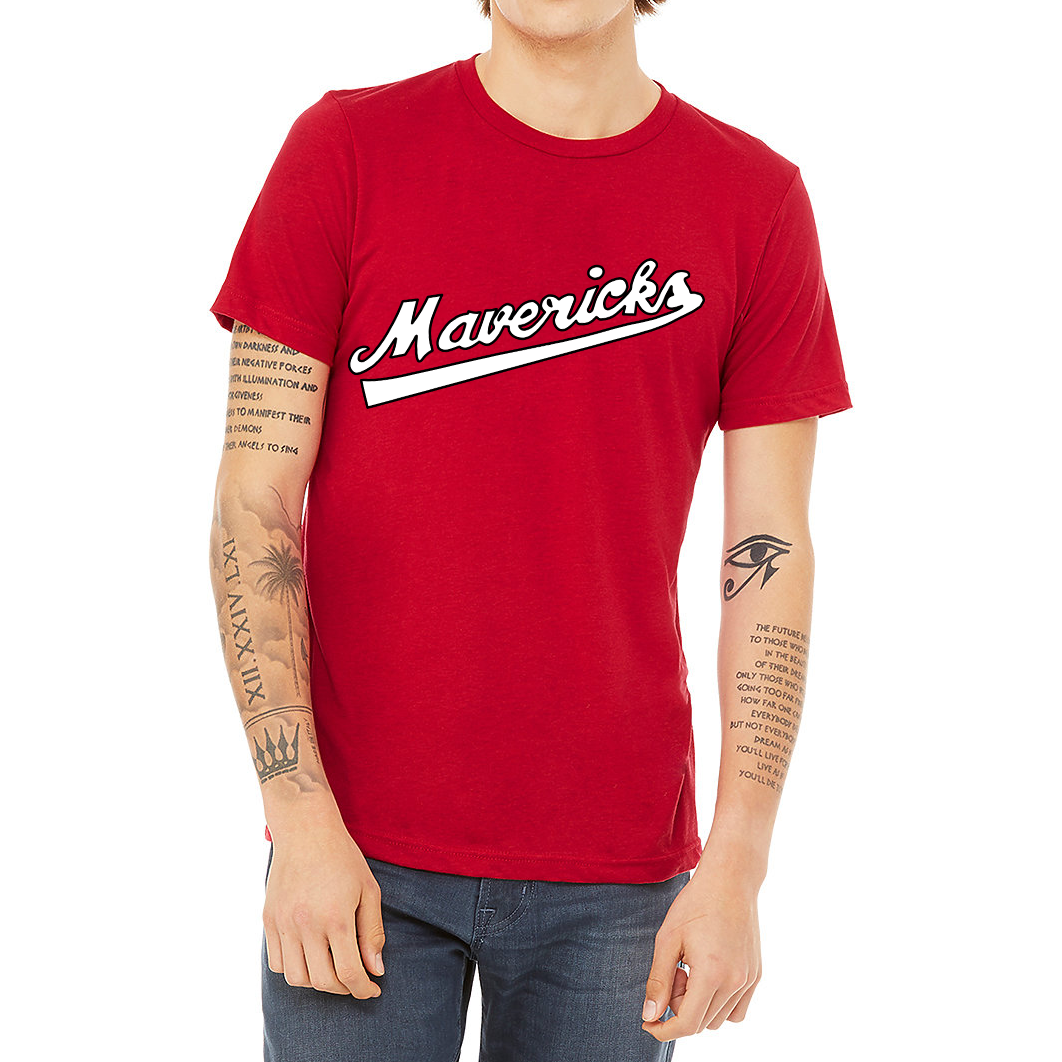 Portland Mavericks Baseball Red Jersey Shirt Tee Short-Sleeve Unisex T-Shirt