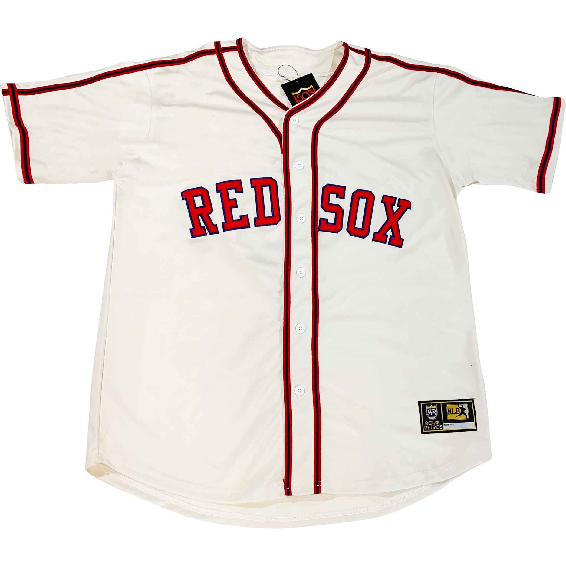 Memphis Red Sox NLB Jersey - Gray - 4XL - Royal Retros