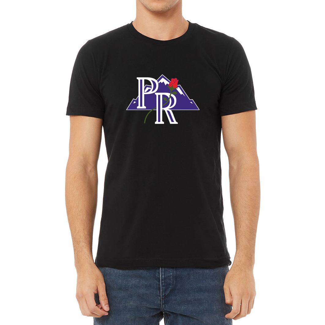 Portland Rockies T-Shirt - Black - Cotton - Small (S) - Royal Retros