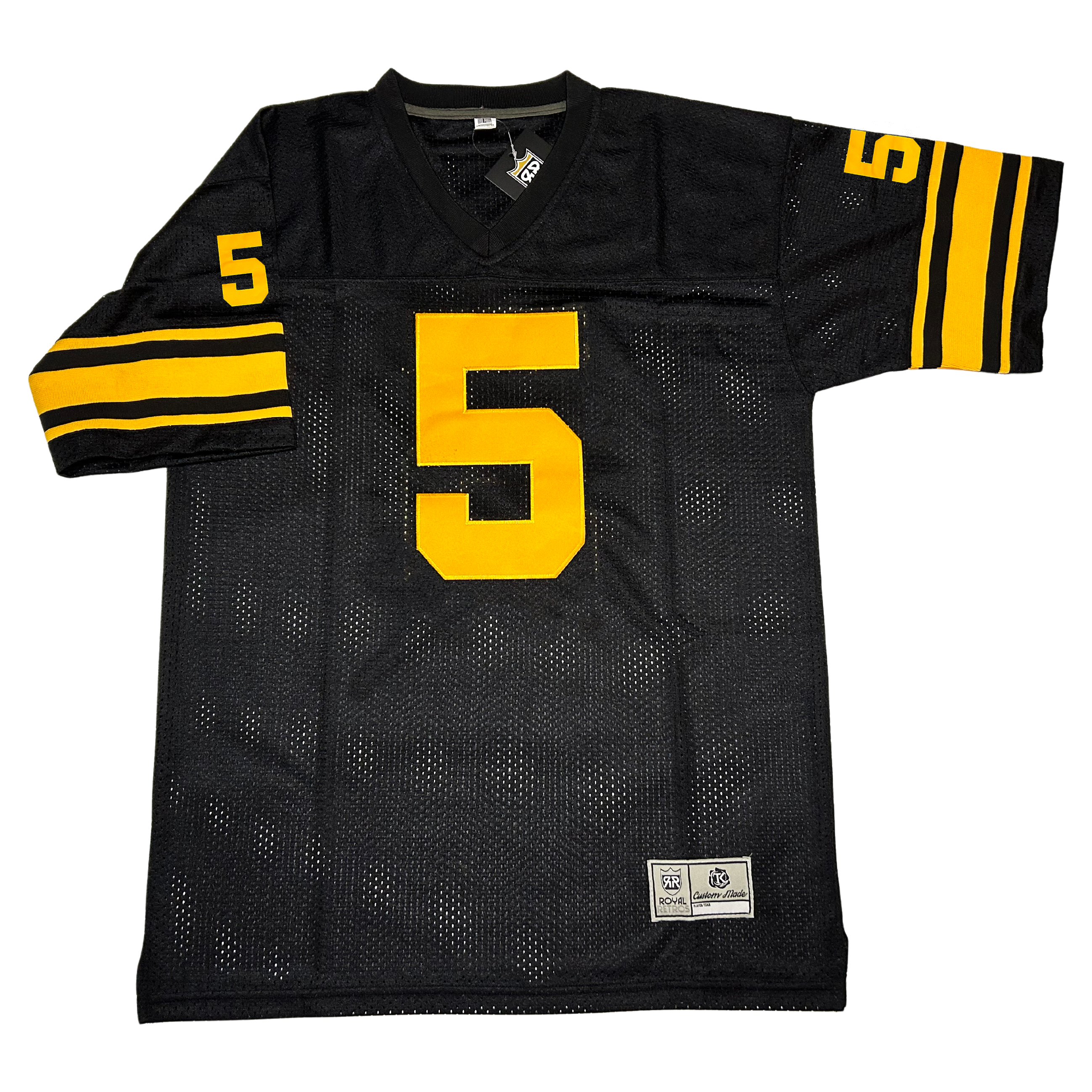 Rhode Island Steelers Jersey - Black - 2XL - Royal Retros