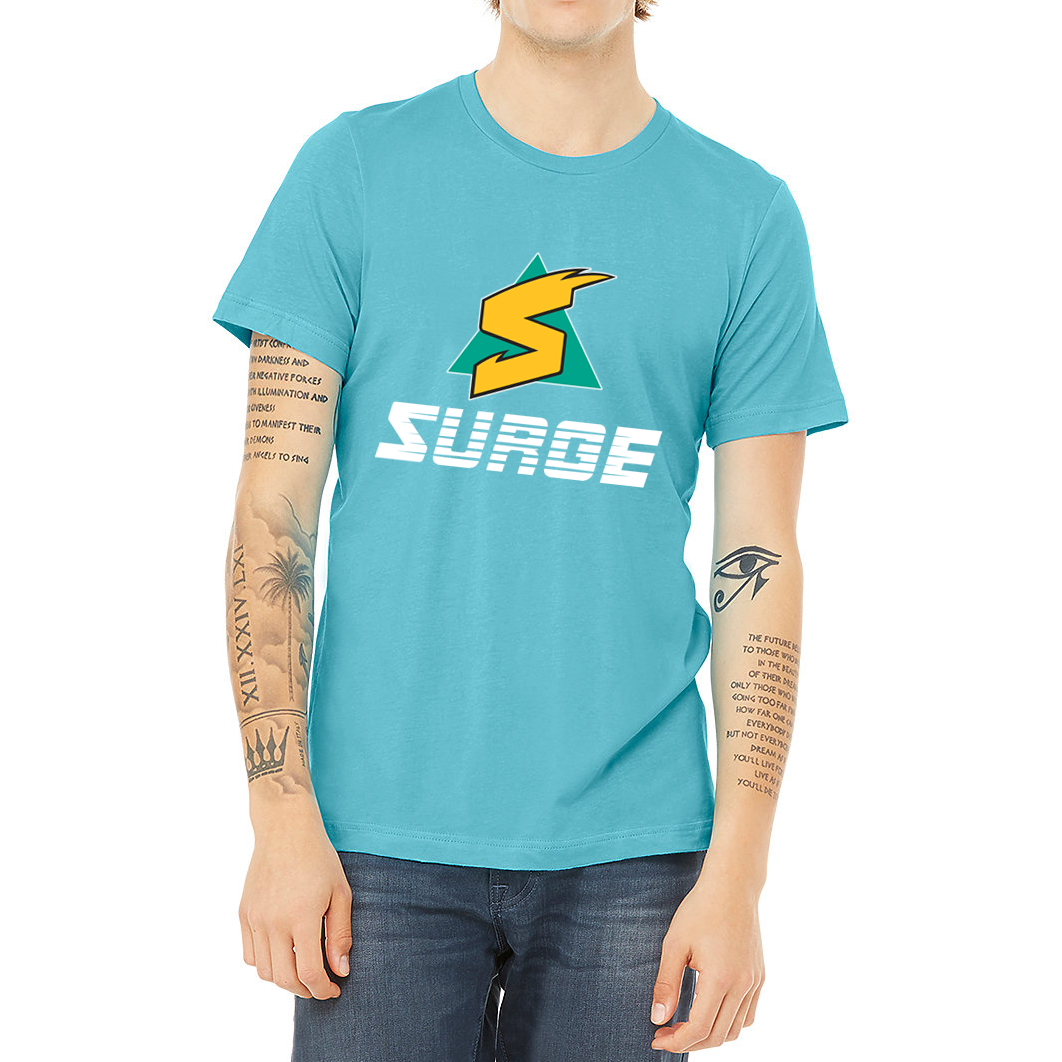 Sacramento Surge WLAF Jersey - Aqua - Small - Royal Retros