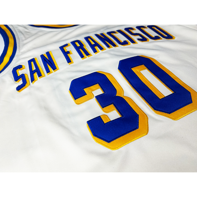 San Francisco Basketball Cream Collection Jersey Royal Retros