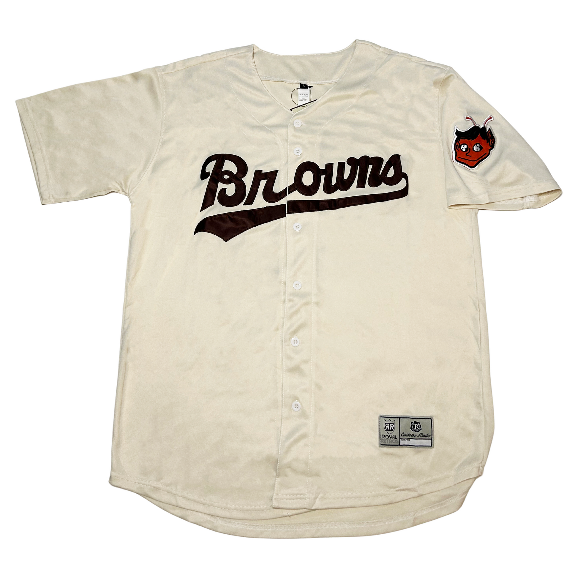 Headgear St Louis Stars Cream Button Down Jersey Negro League Collection  YouthL