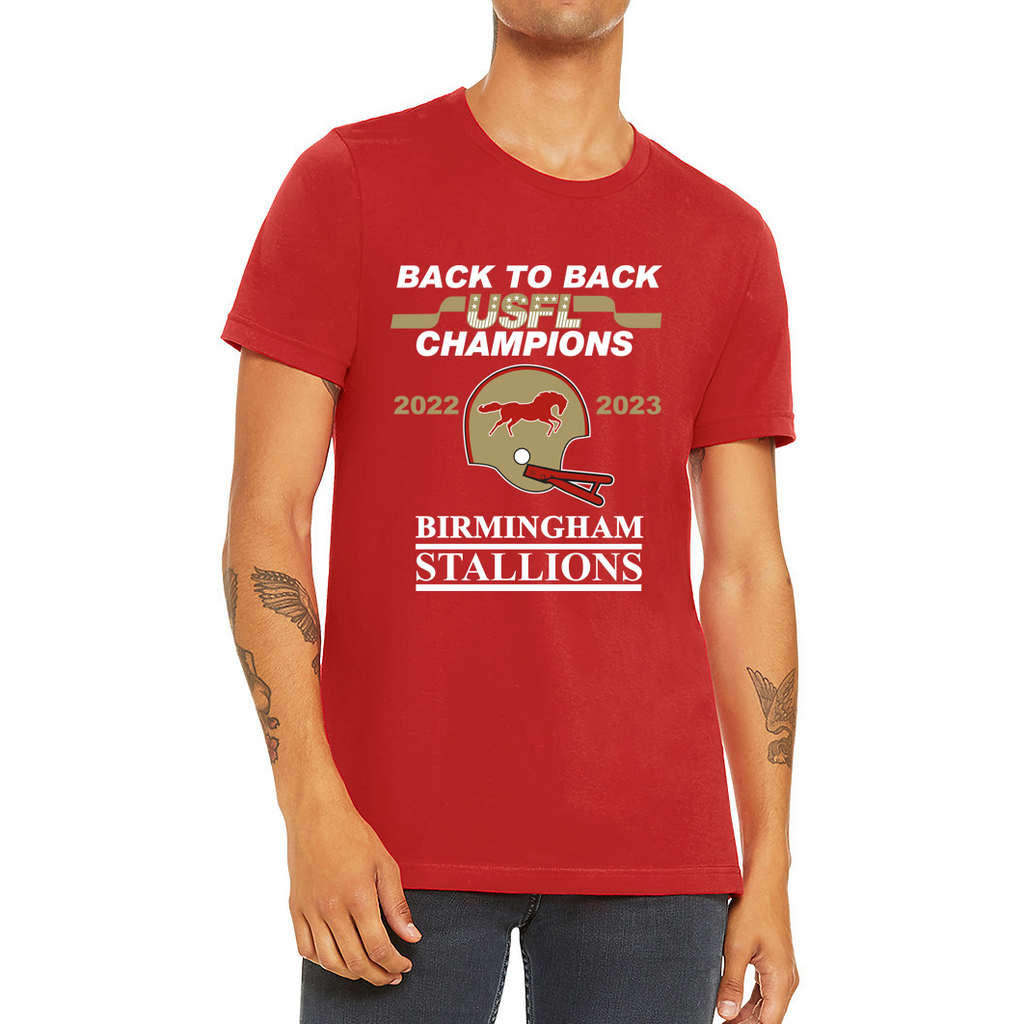 Official birmingham Stallions Back To Back USFL Champions 2023 T Shirt -  Limotees