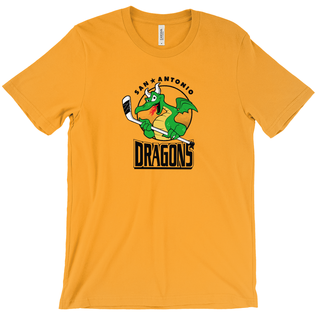 San Antonio Dragons T-shirt Royal Retros gold