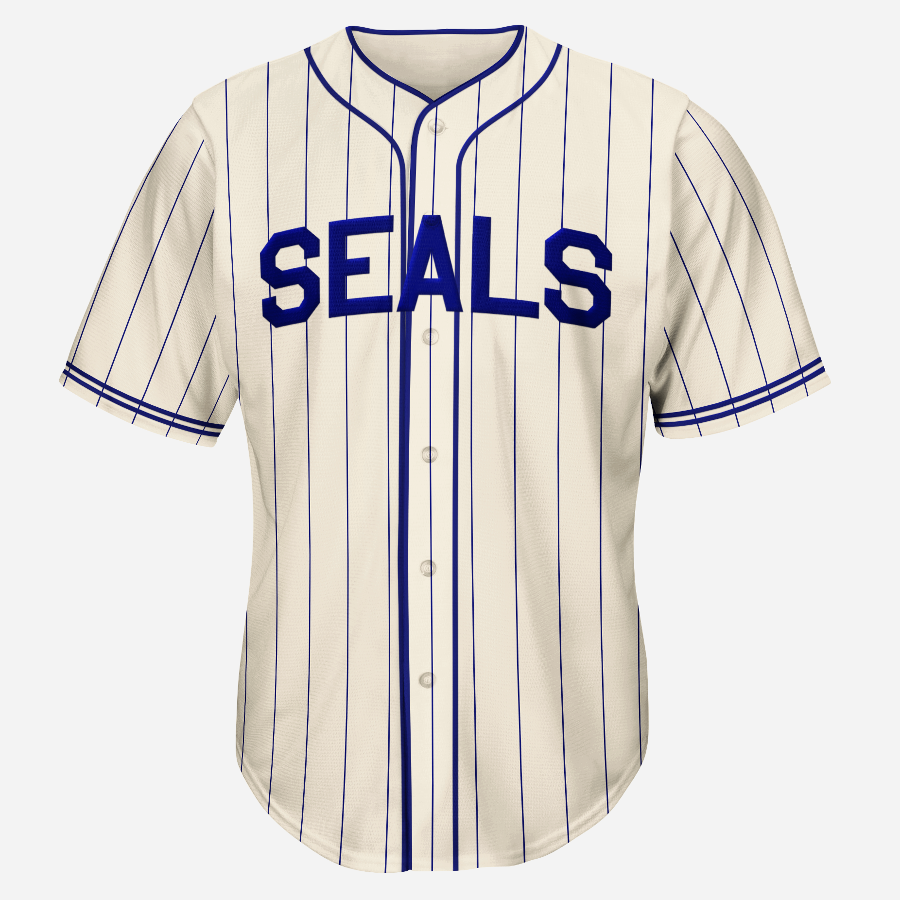 San Francisco Seals Baseball Jersey - Gray (1939) - 2XL - Royal Retros
