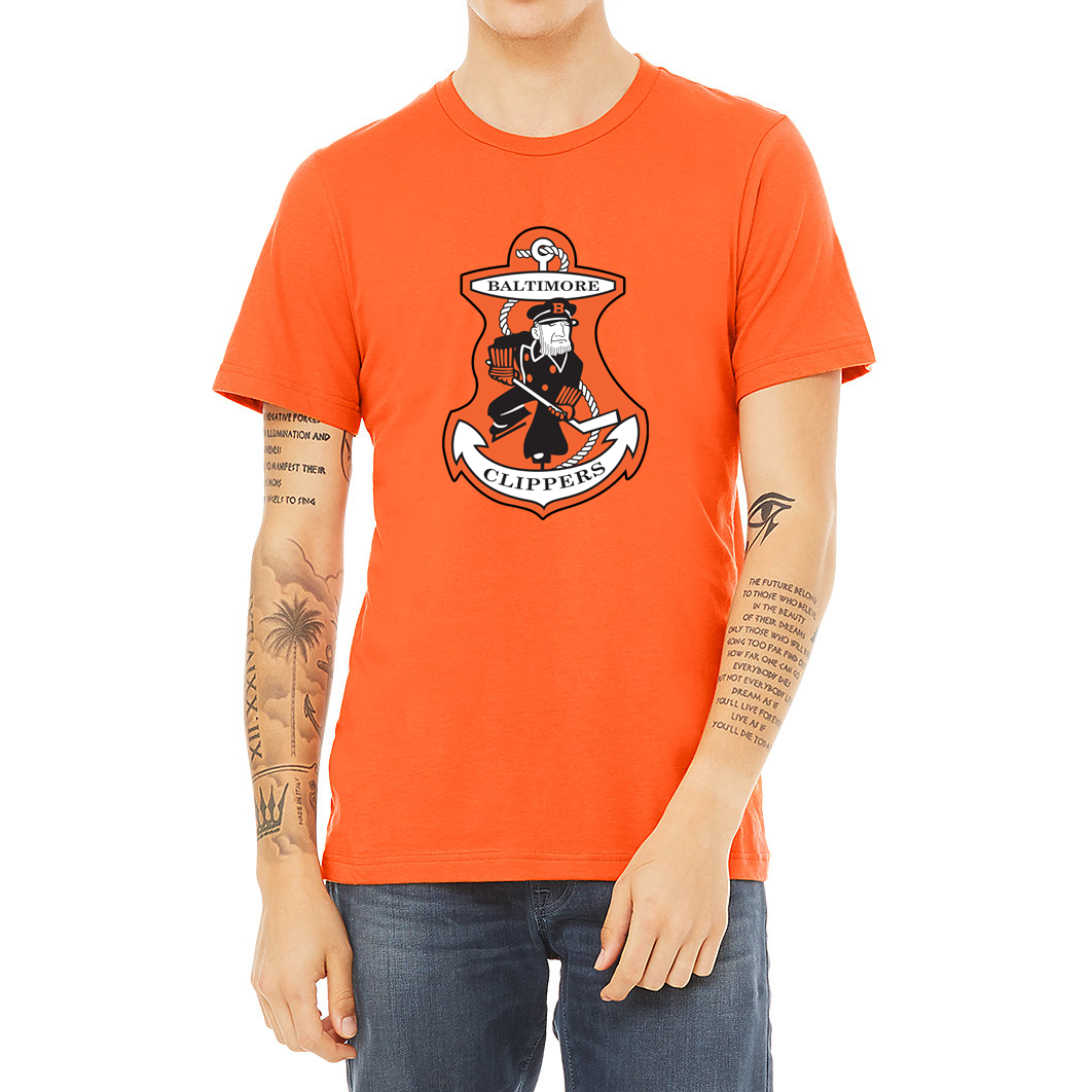 Baltimore Hockey Clippers T-Shirt orange Royal Retros