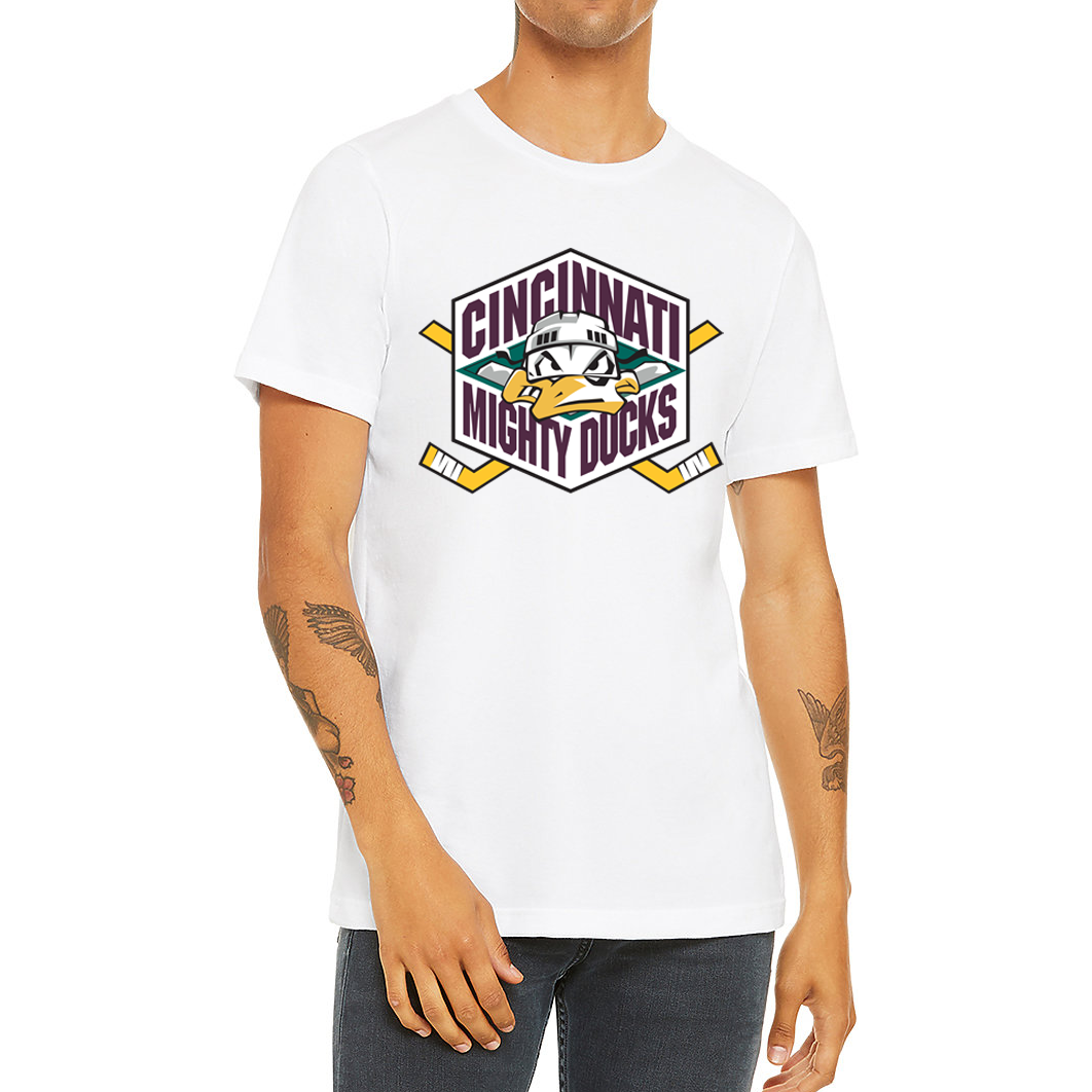 Cincinnati Mighty Ducks T-Shirt white Royal Retros