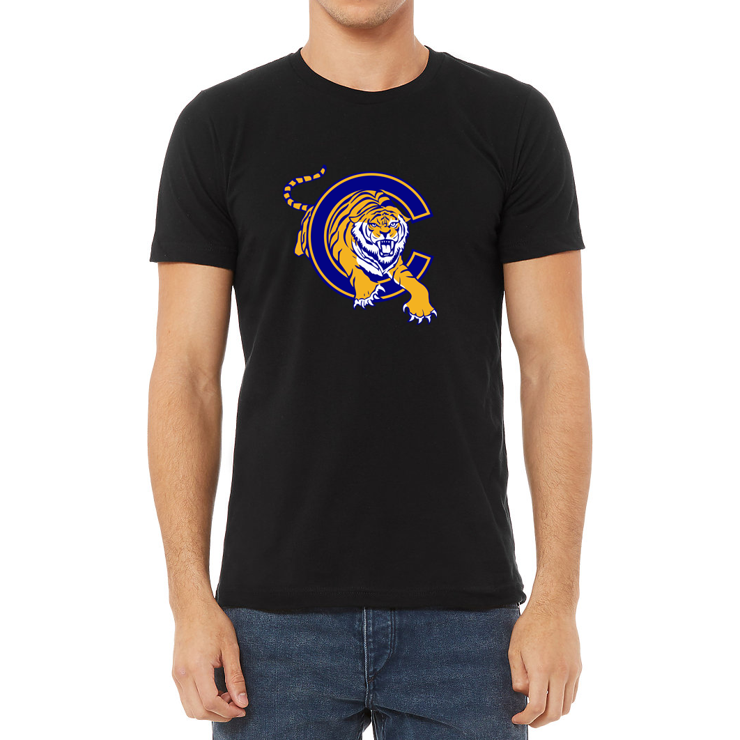 Cincinnati Tigers Hockey T-Shirt black Royal Retros