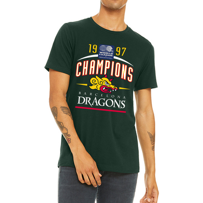 Barcelona Dragons Champions 1997 T-Shirt green Royal Retros