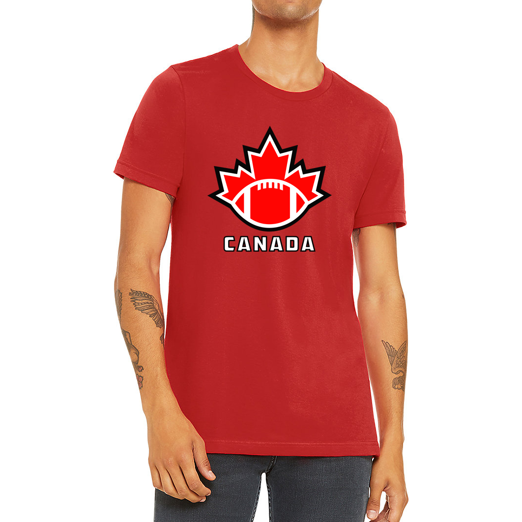 Football Canada T-Shirt Red Royal Retros