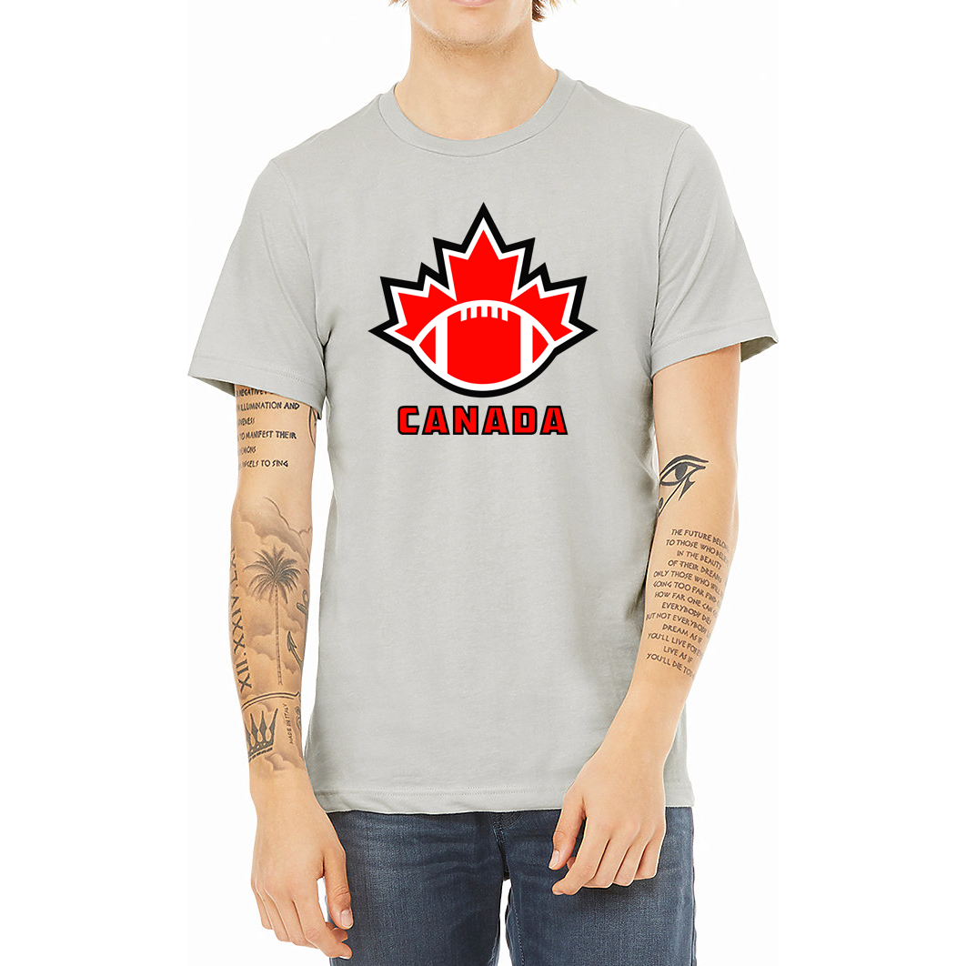 Football Canada T-Shirt Grey Royal Retros