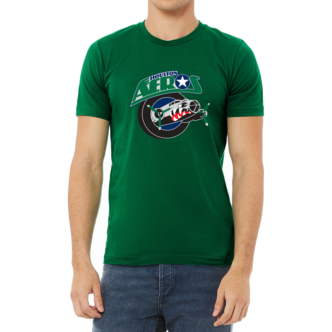 Houston Aeros IHL T-Shirt green Royal Retros