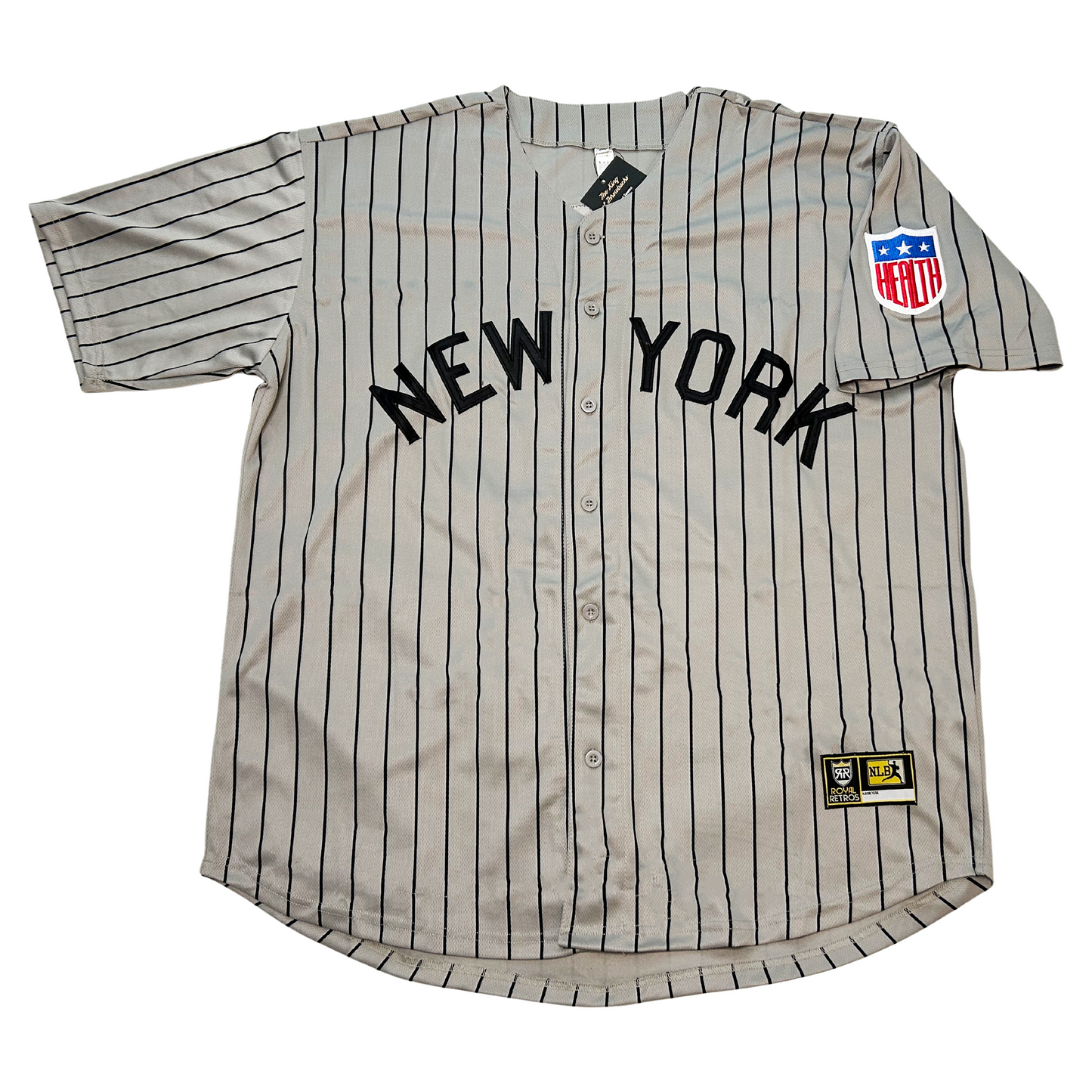 New York Black Yankees NLB Jersey - Black (Remix) - 5XL - Royal Retros