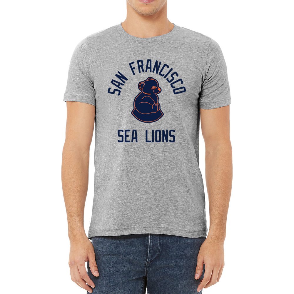 San Francisco Sea Lions Vintage Inspired NL Replica V-Neck Mesh Jersey