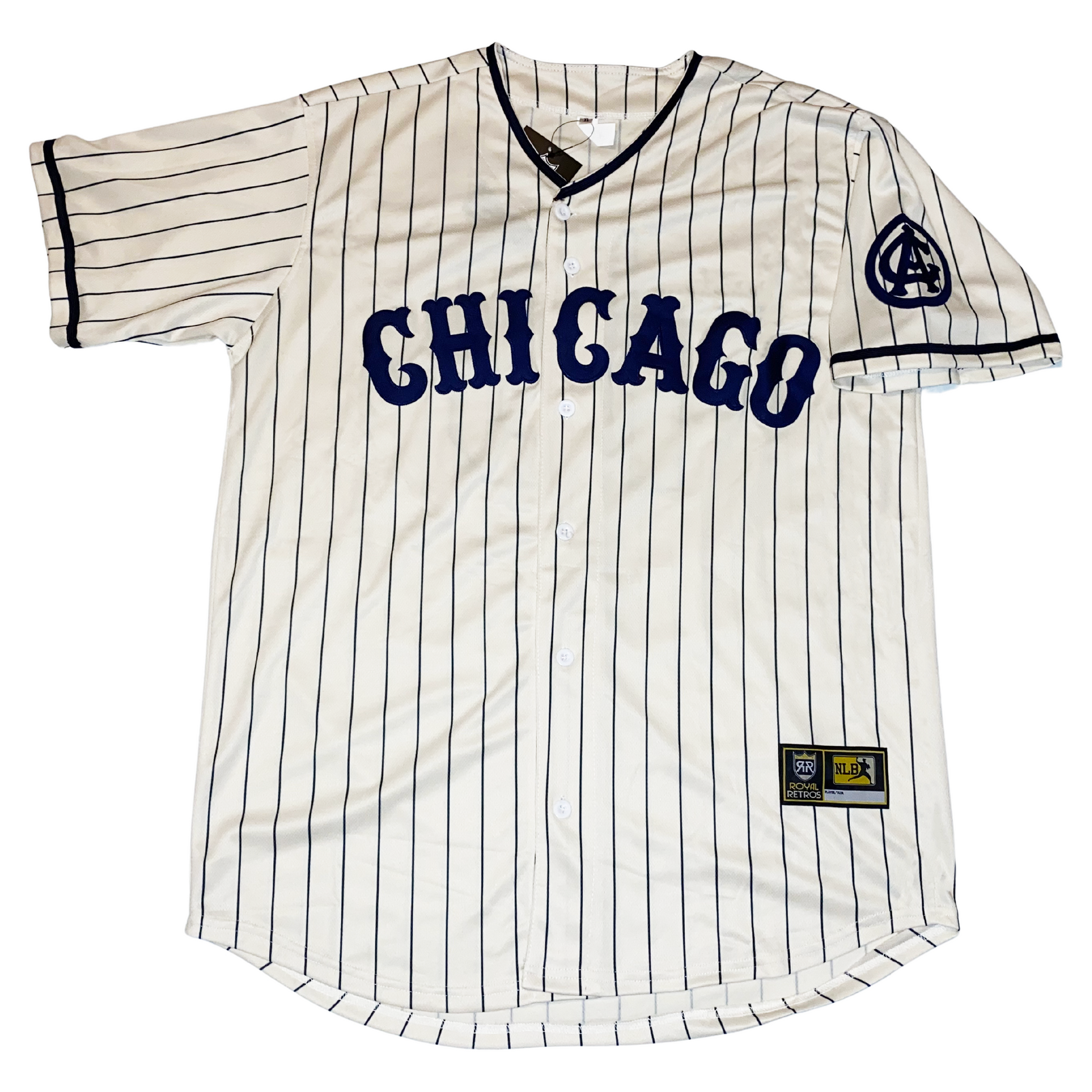 Chicago American Giants NLB Jersey - Cream (1914) - 4XL - Royal Retros
