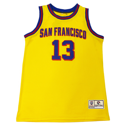San Francisco Basketball Jersey - White - 4XL - Royal Retros
