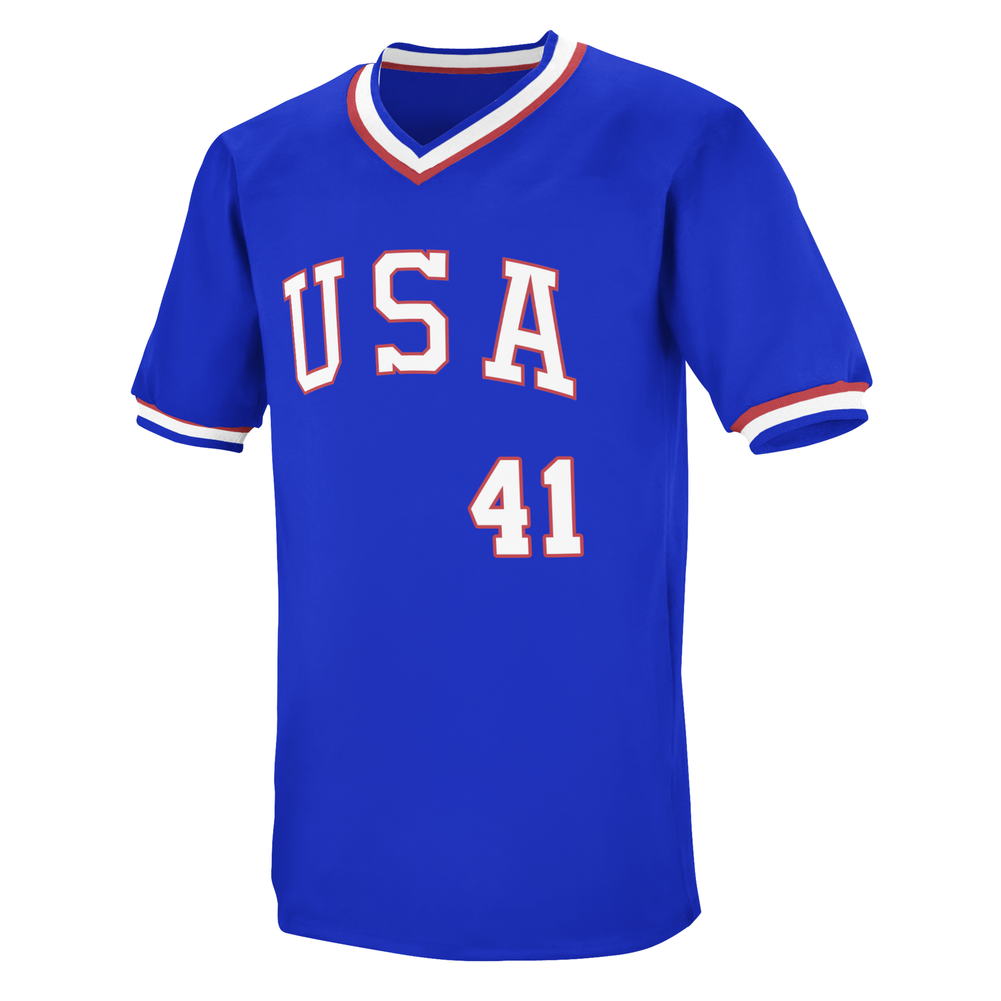 USA Baseball Jersey - Red - 5XL - Royal Retros