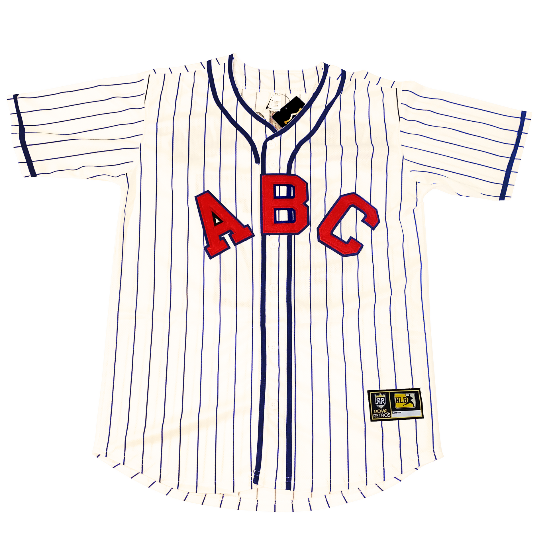 ABC Atlanta Black Crackers 1 Red Blue and White Baseball Jersey — BORIZ