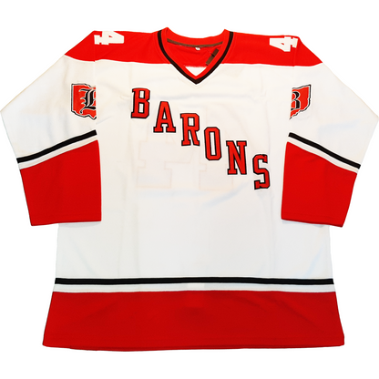 Cleveland Barons White Hockey Jersey