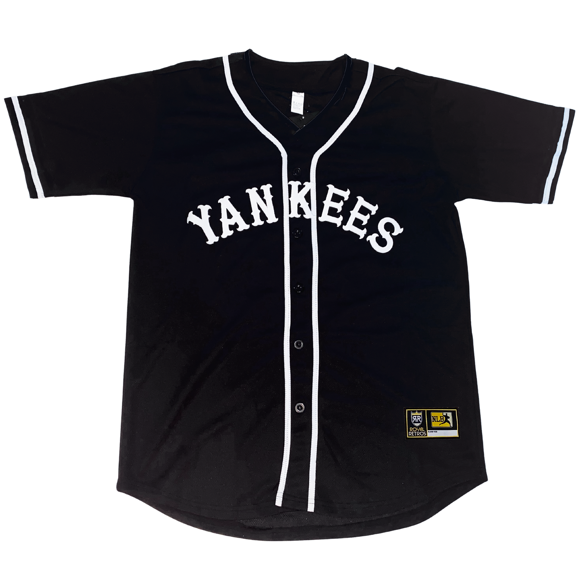 VTG Negro League NEW YORK BLACK YANKEES Jersey Shirt sz LARGE