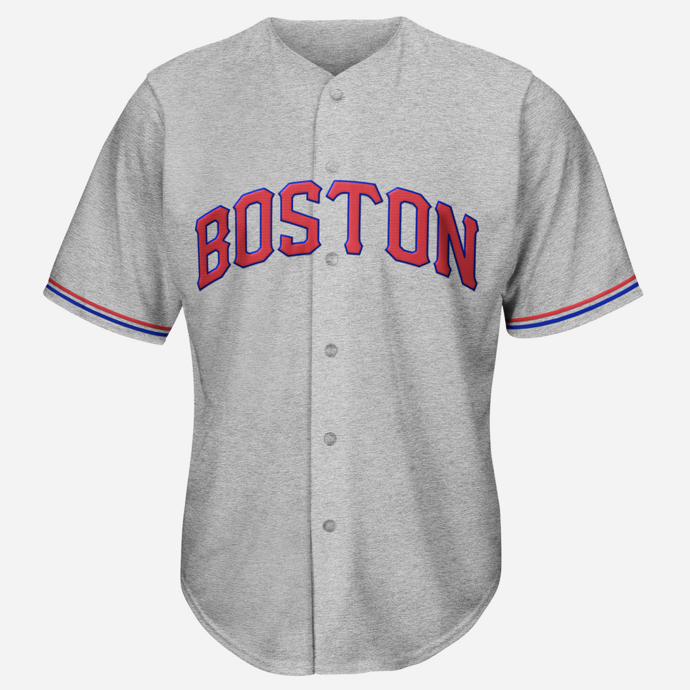 Custom 2009 Boston Red Sox Majestic Away Throwback MLB Jersey