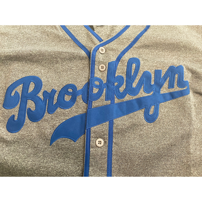 Brooklyn Baseball Jersey - Cream/Green - 4XL - Royal Retros