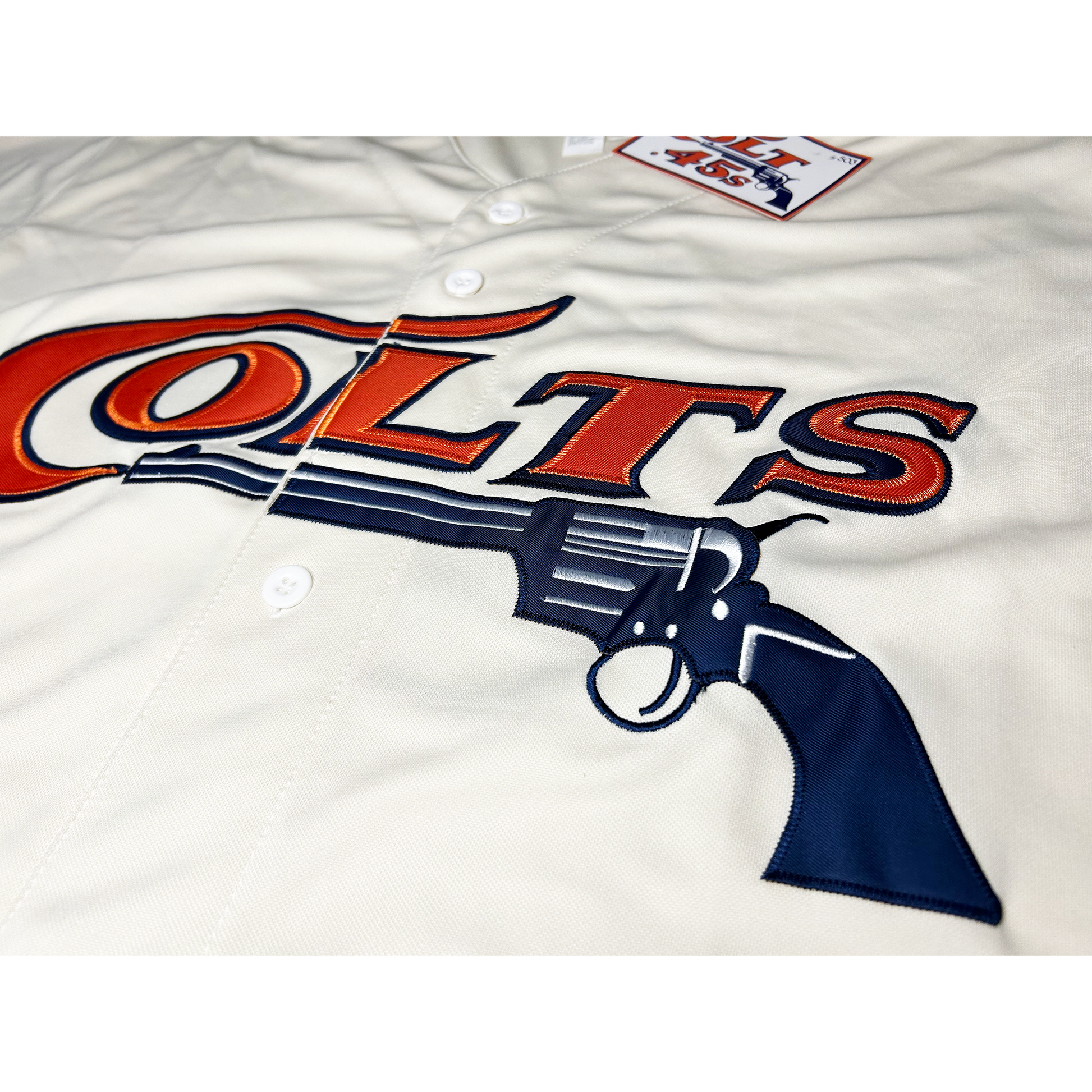Houston Colt 45s White Button Down Baseball Jersey — BORIZ