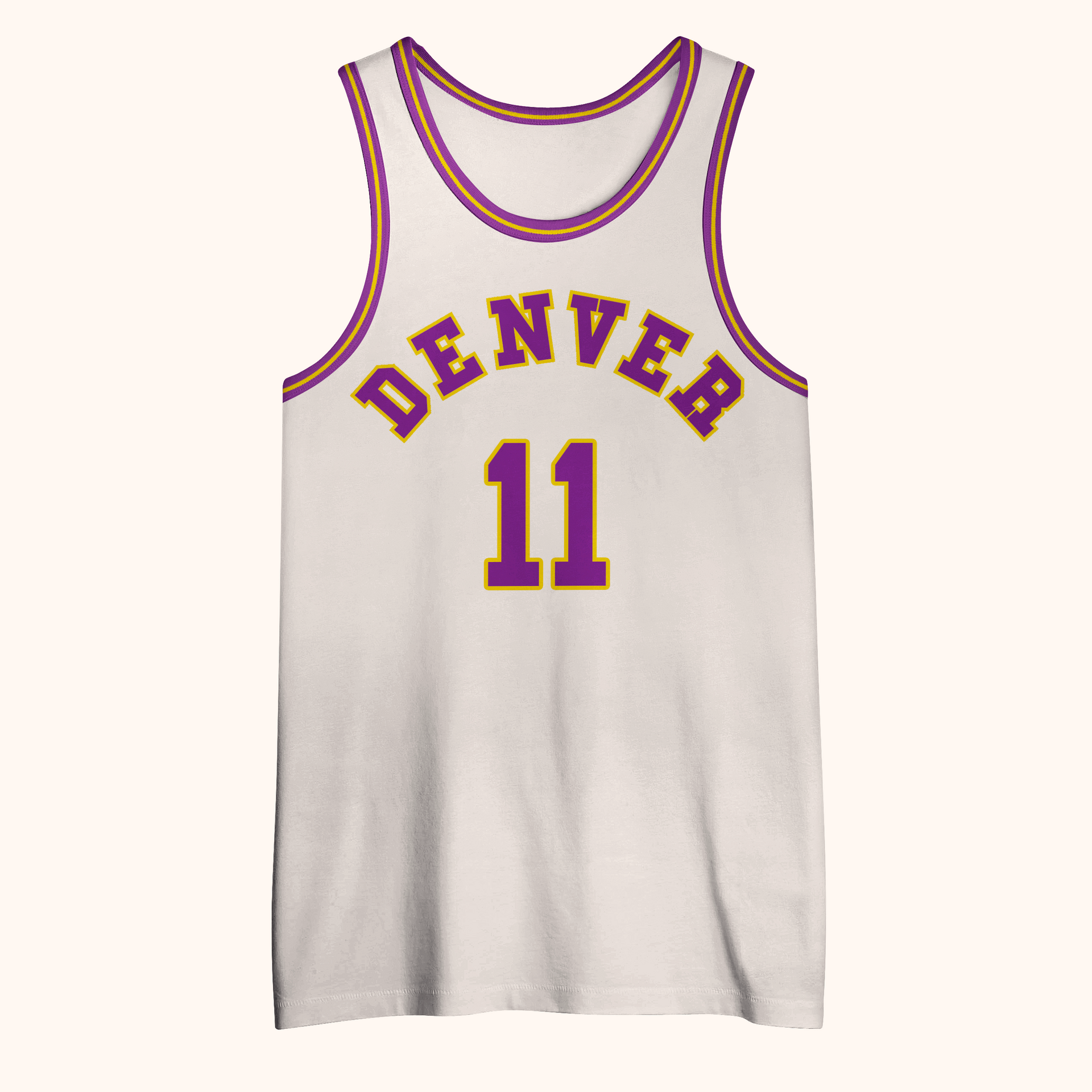 Denver Rockets Jersey - Yellow (1973) - 4XL - Royal Retros