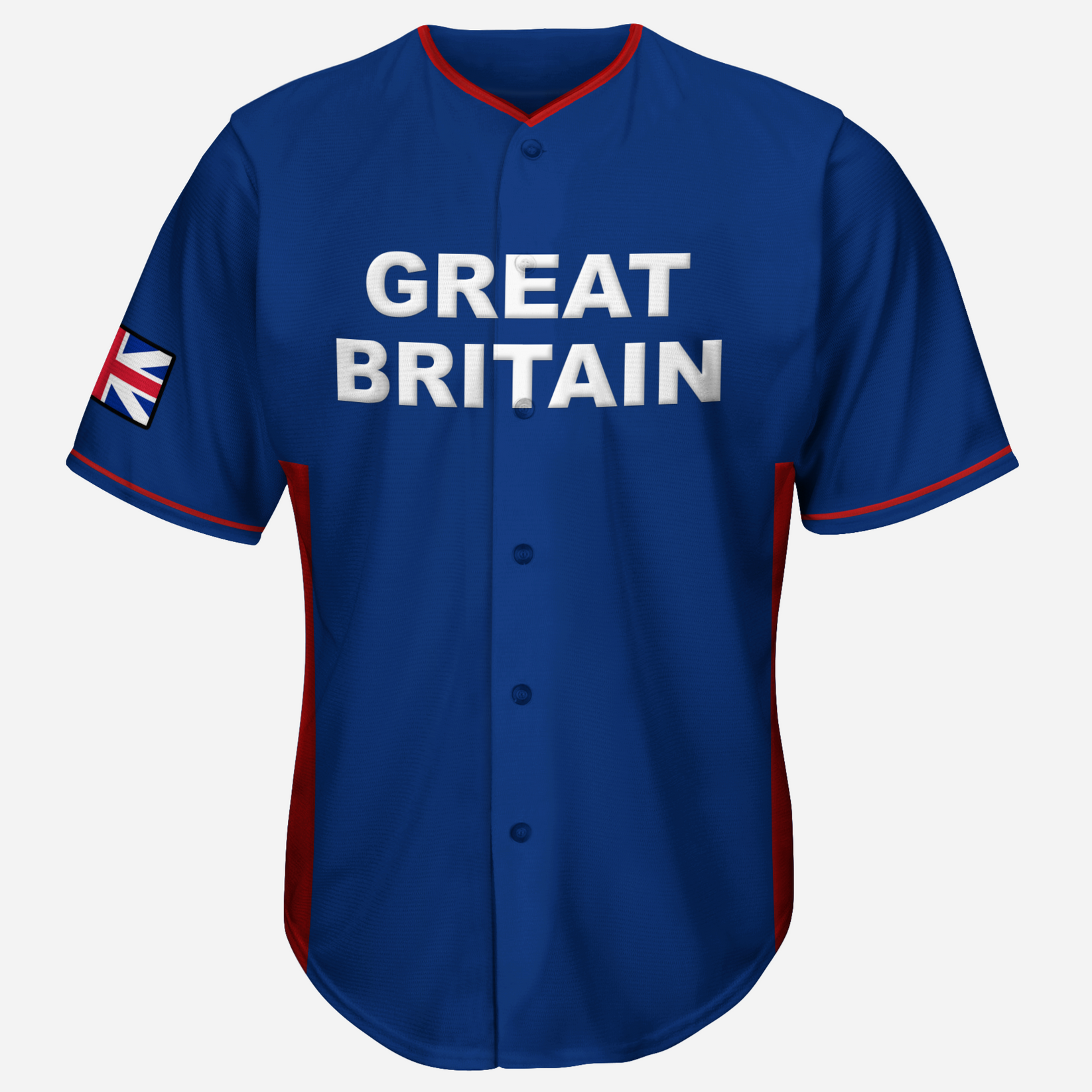 Great Britain Baseball Jersey Royal Retros