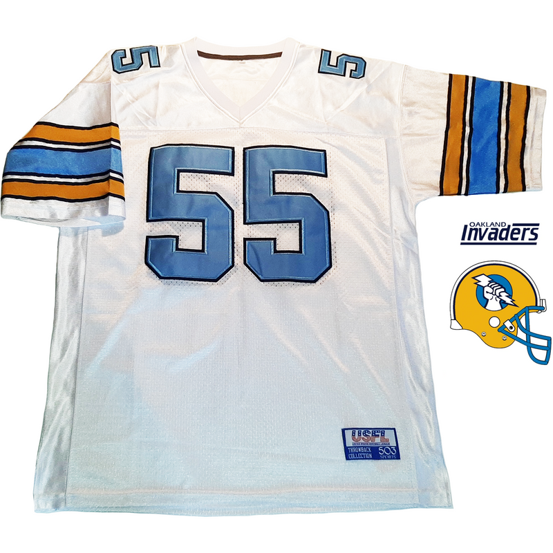 Houston Gamblers Usfl Remix Jersey - White - 4XL - Royal Retros