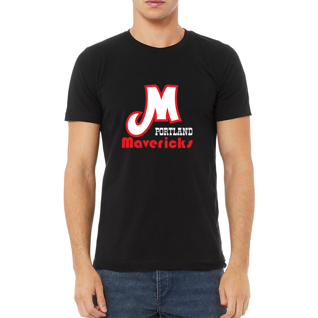 Portland Mavericks Baseball Red Jersey Shirt Tee Short-Sleeve Unisex T-Shirt