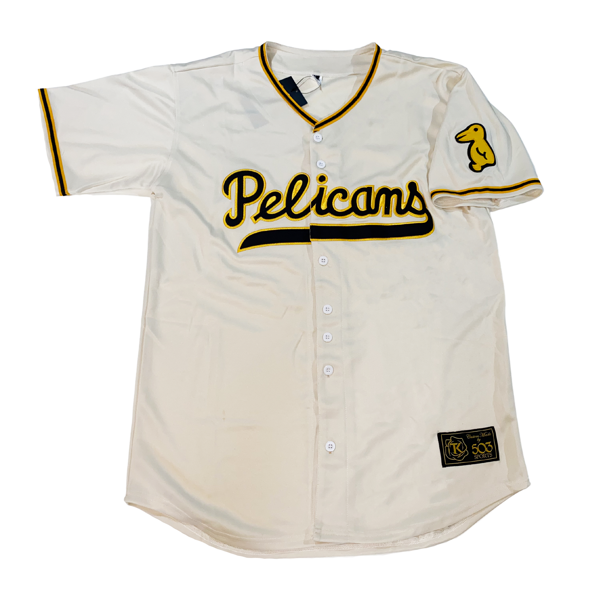 New Orleans Pelicans Baseball Jersey - Gray - 3XL - Royal Retros