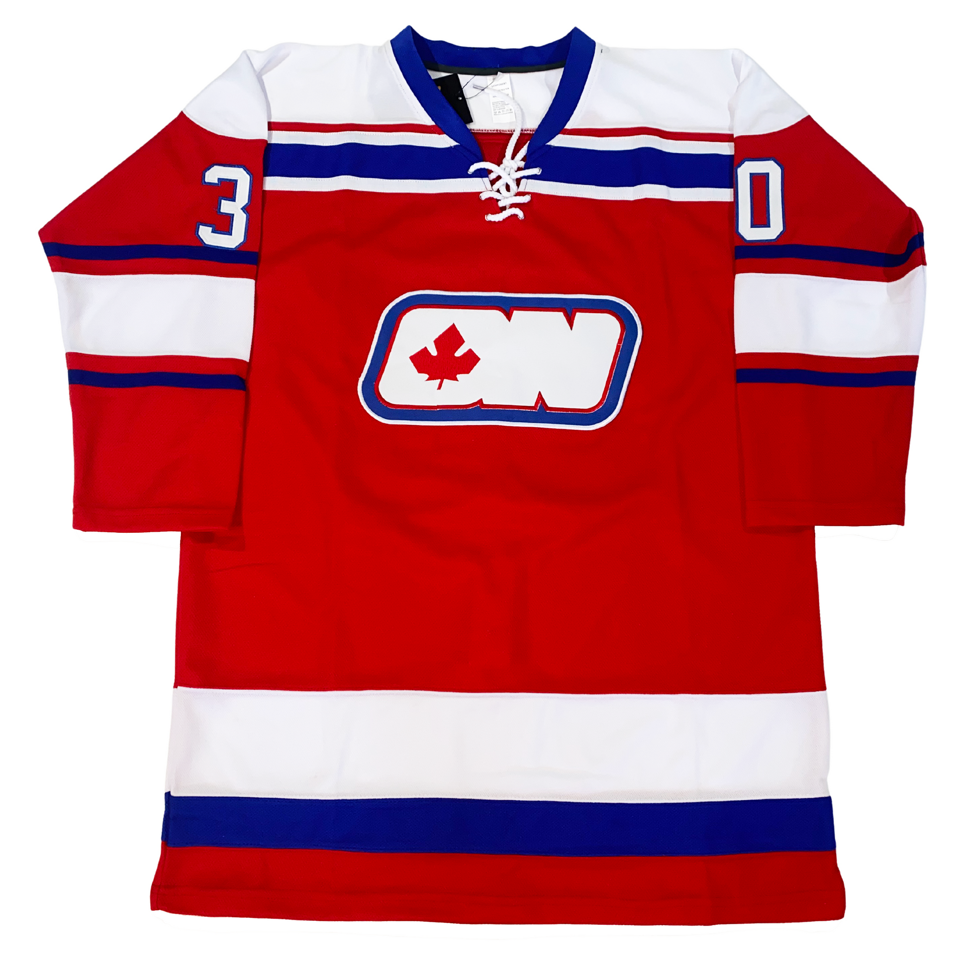 Ottawa Nationals Jersey - White - 4XL - Royal Retros