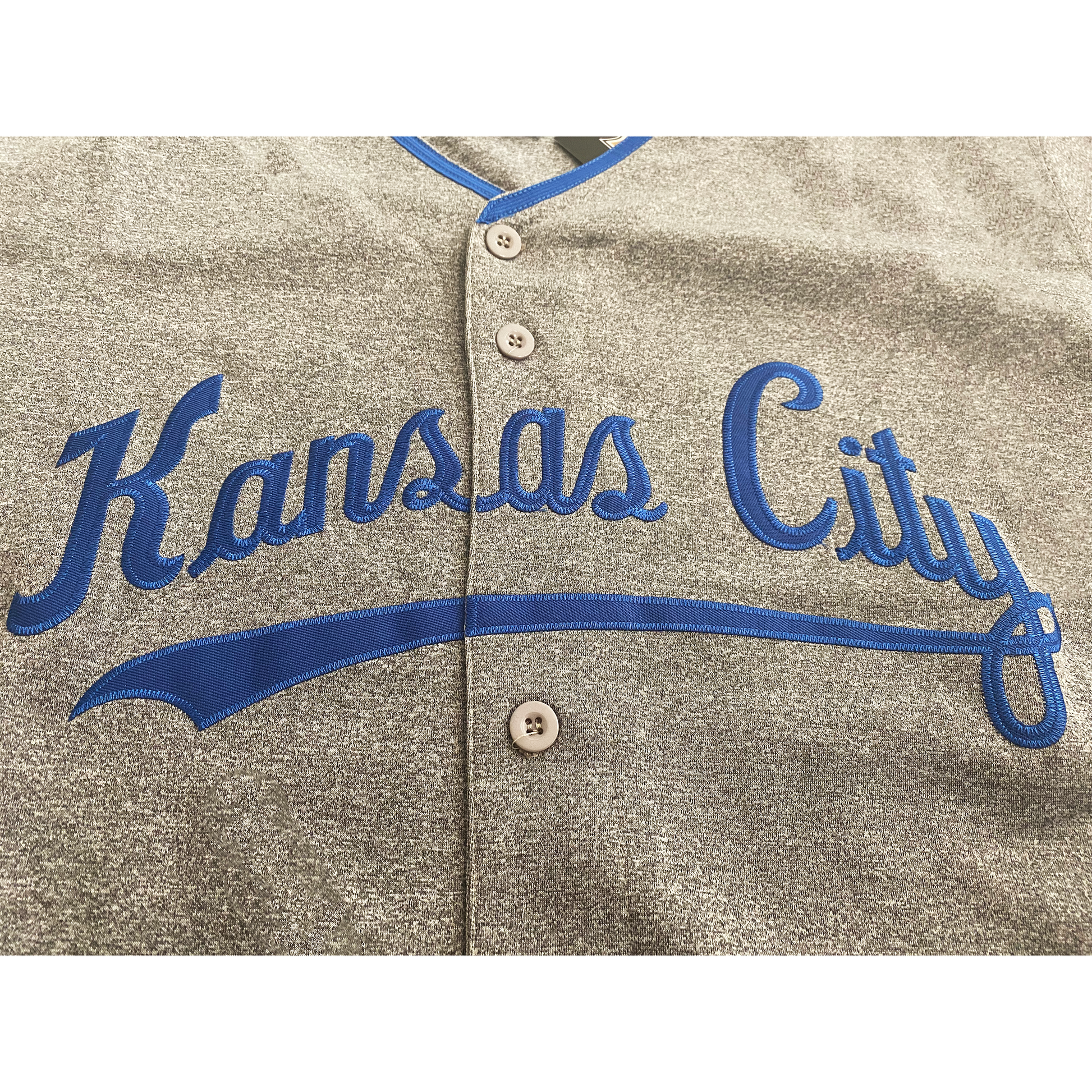 Kansas City Royals Button-Up Baseball Jersey - Royal