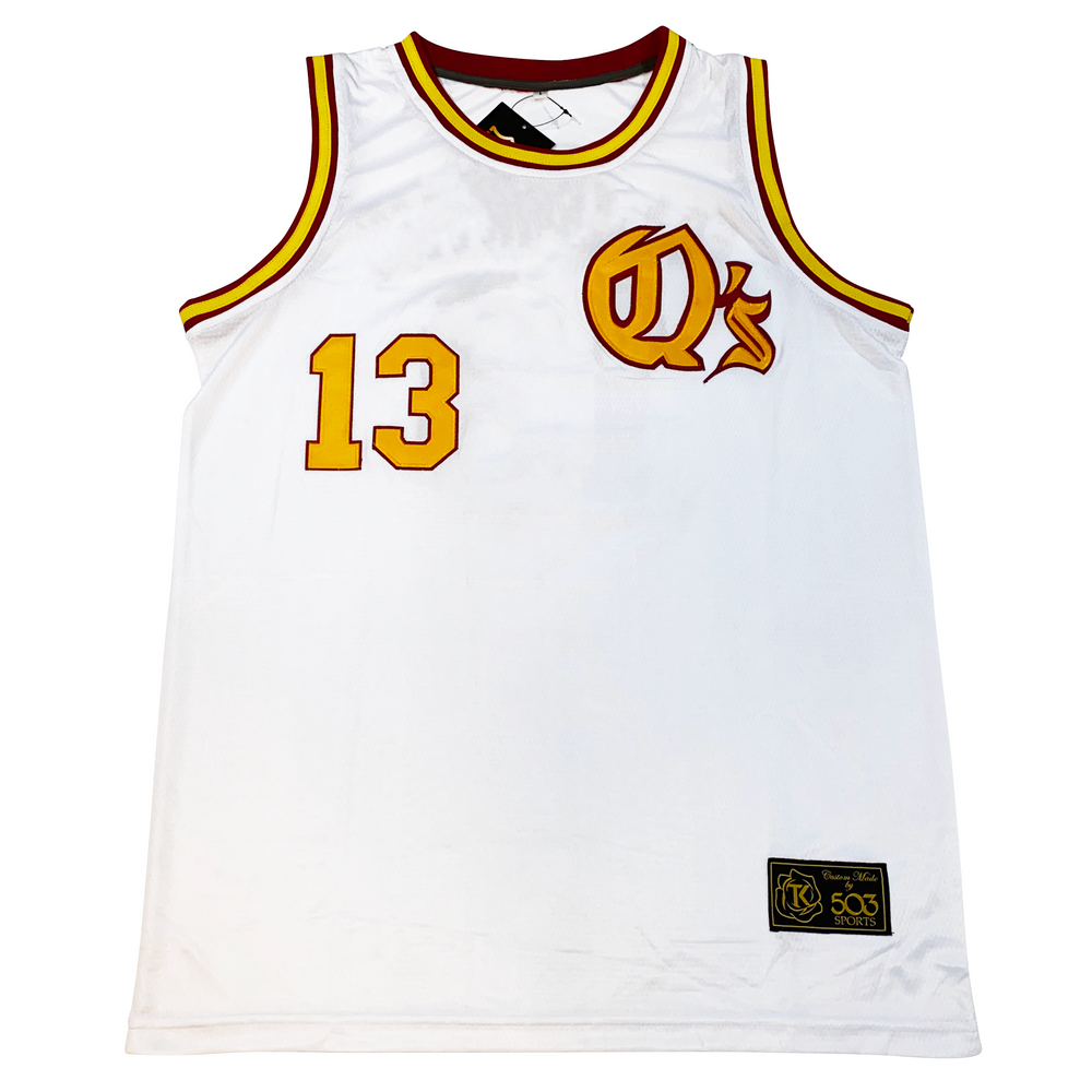 San Diego Green and Gold Basketball Jersey - 2XL - Royal Retros