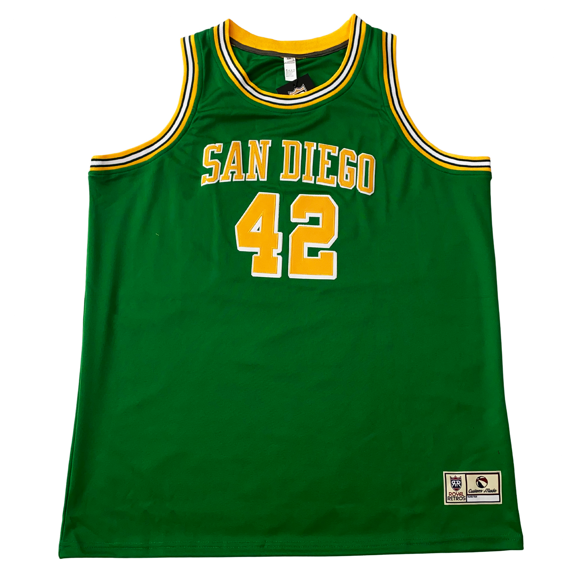 San Diego Basketball Jersey - Blue - XL - Royal Retros