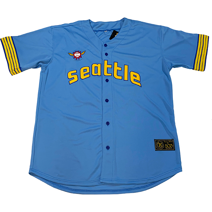503 Sports Seattle Pilots T-Shirt - Heather True Royal - Cotton - Medium (M) - Royal Retros