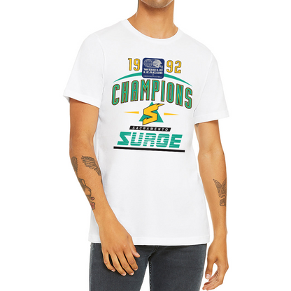 Sacramento Surge Champions T-Shirt white 1992 Royal Retros