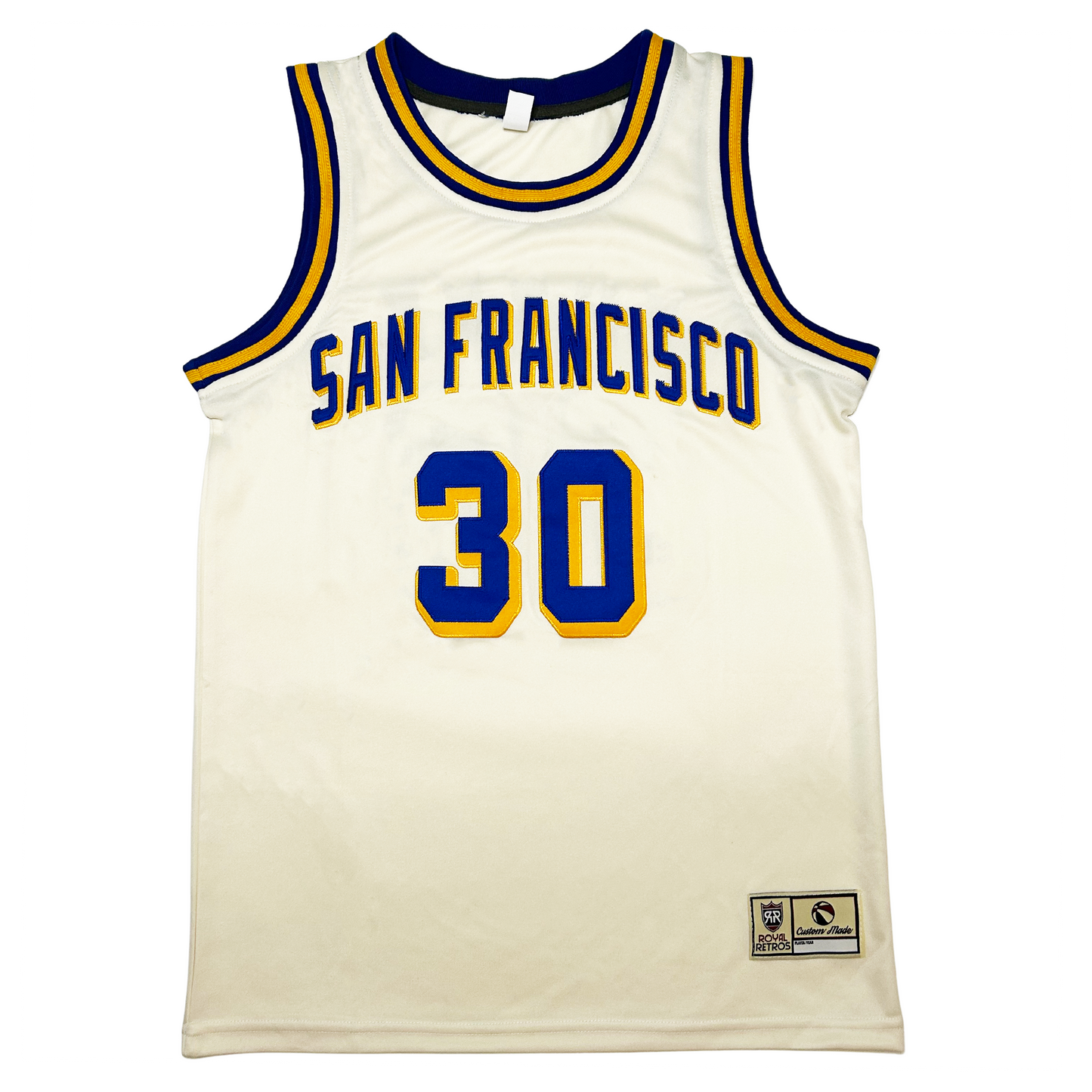 San Francisco Basketball Jersey - Yellow - 3XL - Royal Retros